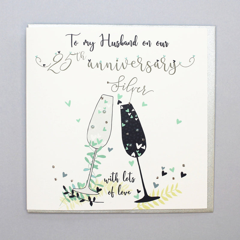 Husband Silver Anniversary Card (NTJ149)