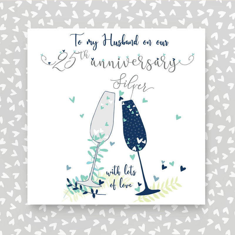 Husband Silver Anniversary Card (NTJ149)