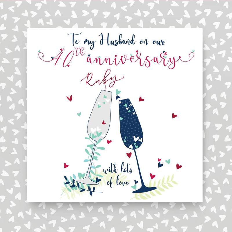 Husband Ruby Anniversary Card (NTJ150)