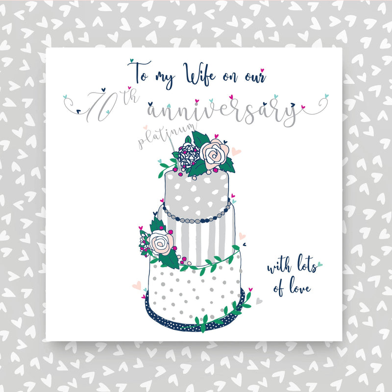 Wife Platinum Anniversary Card (NTJ159)