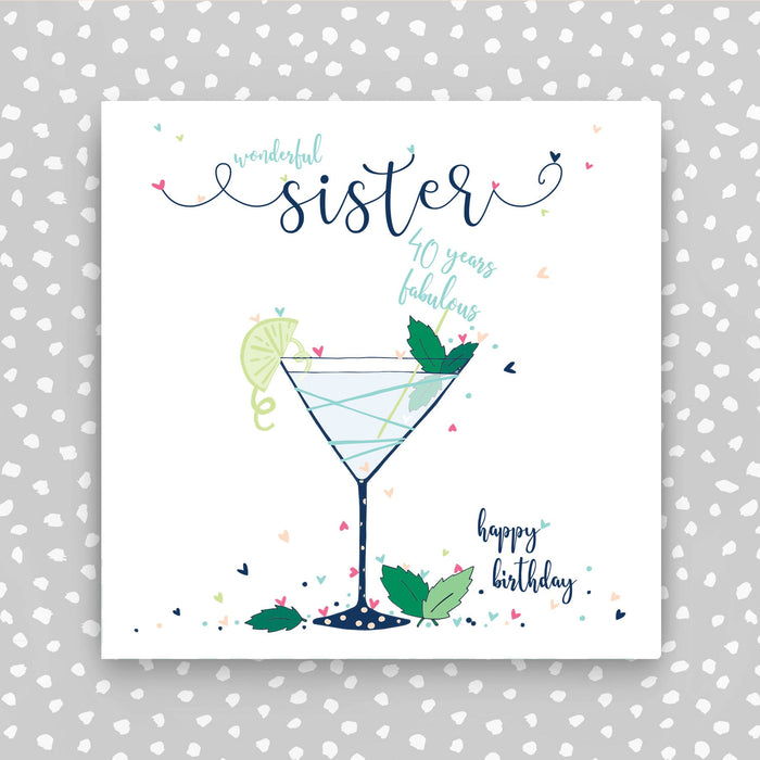 Sister 40th Birthday Card (NTJ15)