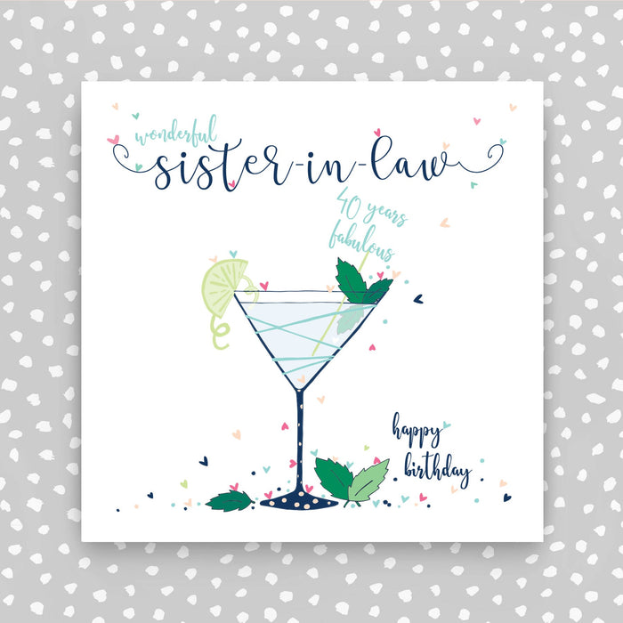 Sister-in-law 40th Birthday Card (NTJ166)