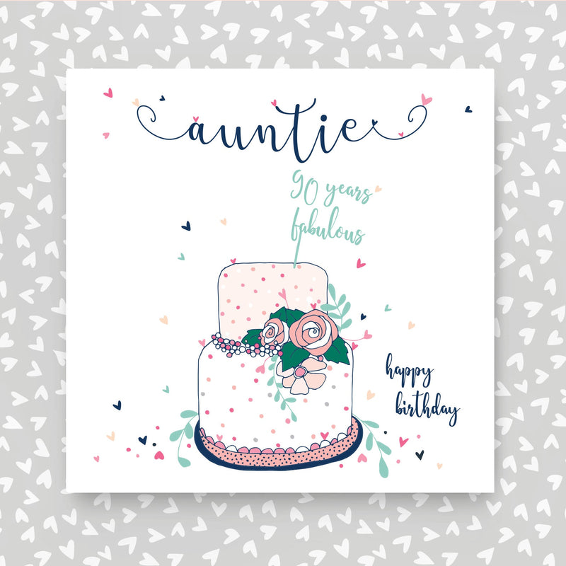 Auntie 90th Birthday Card (NTJ176)