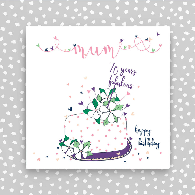Mum 70th Birthday Card (NTJ25)