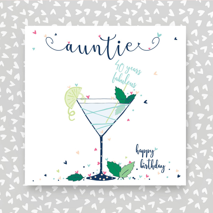Auntie 40th Birthday Card (NTJ52)