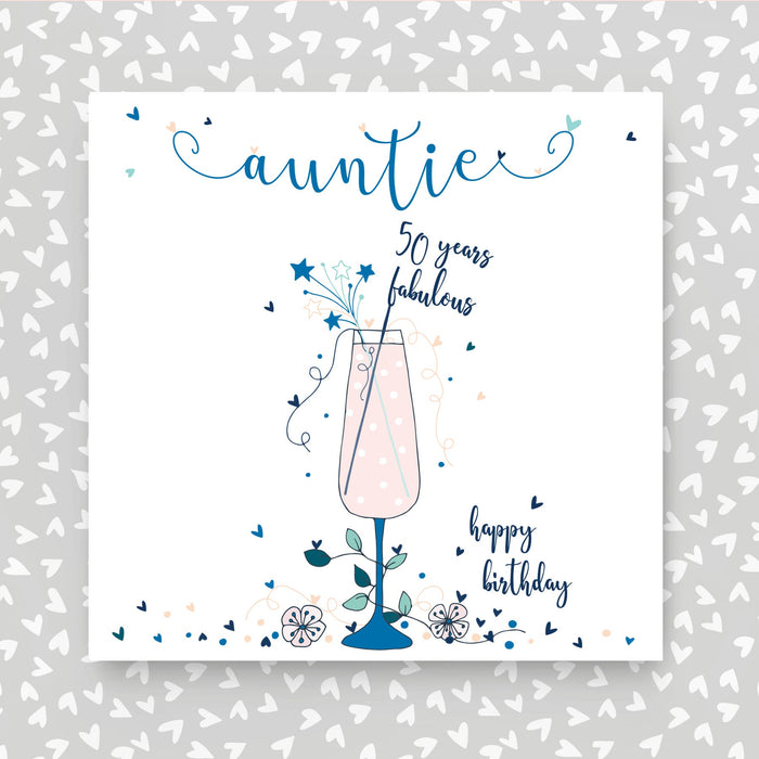 Auntie 50th Birthday Card (NTJ59)