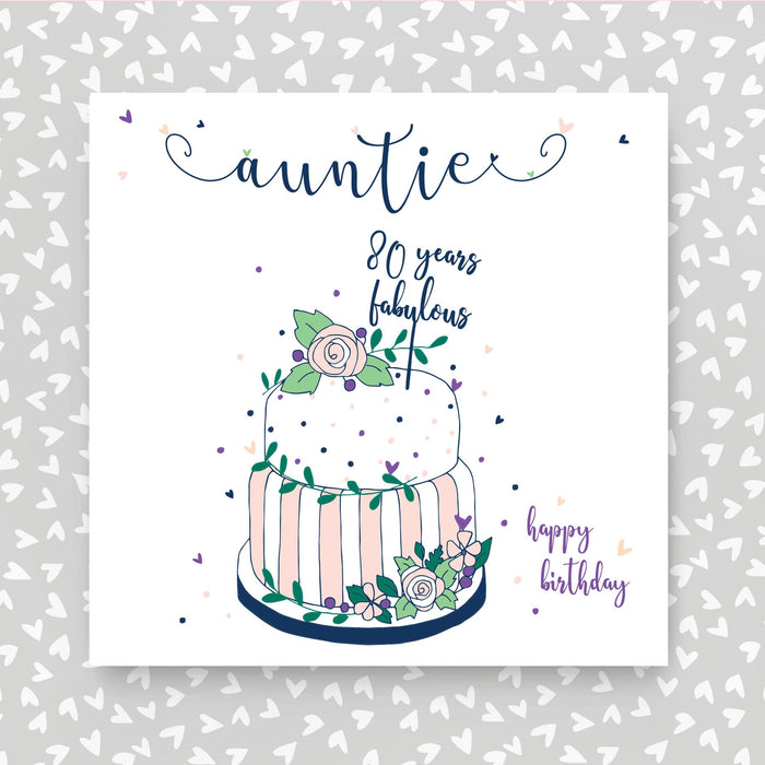 Auntie 80th Birthday Card (NTJ74)