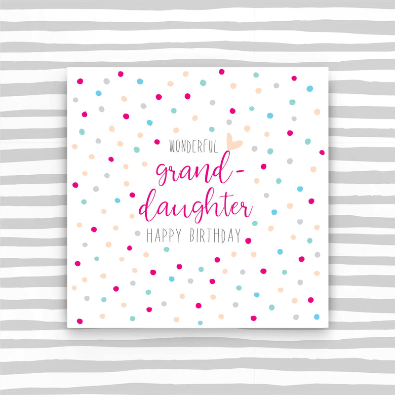 Wonderful Granddaughter Happy Birthday (P26)