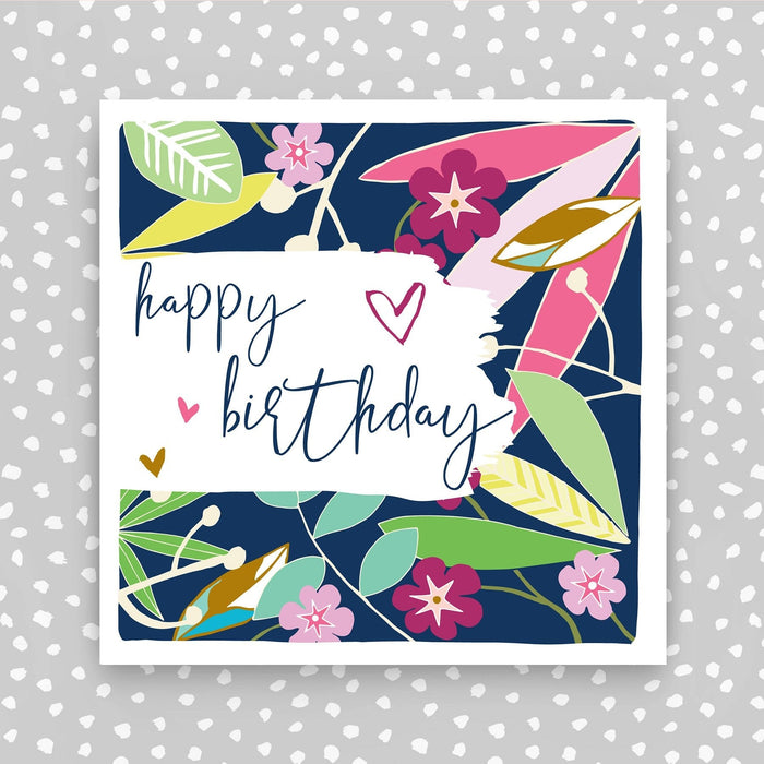 Happy Birthday Card - flowers (PBS35)