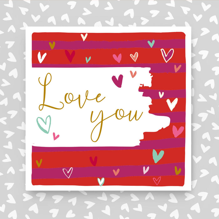 Love You Valentine's Day Card (PBS47)