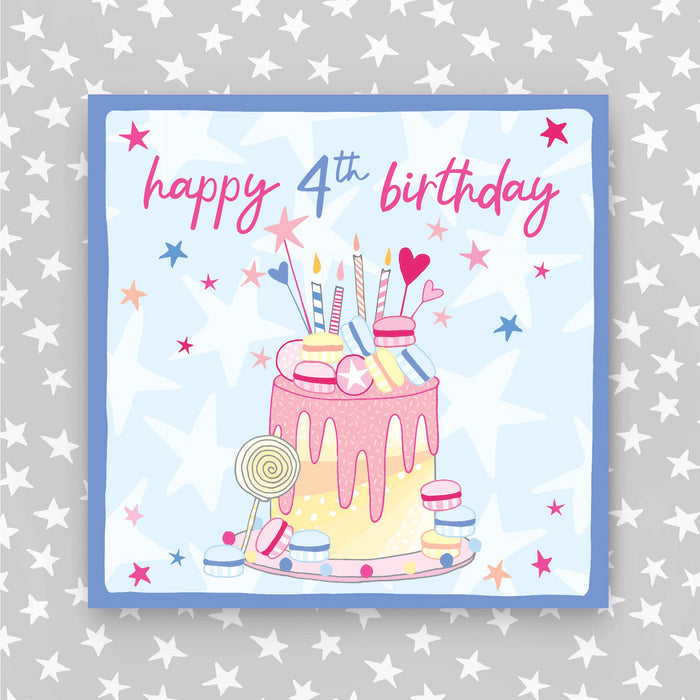 4th Birthday Card Girl (PH22)