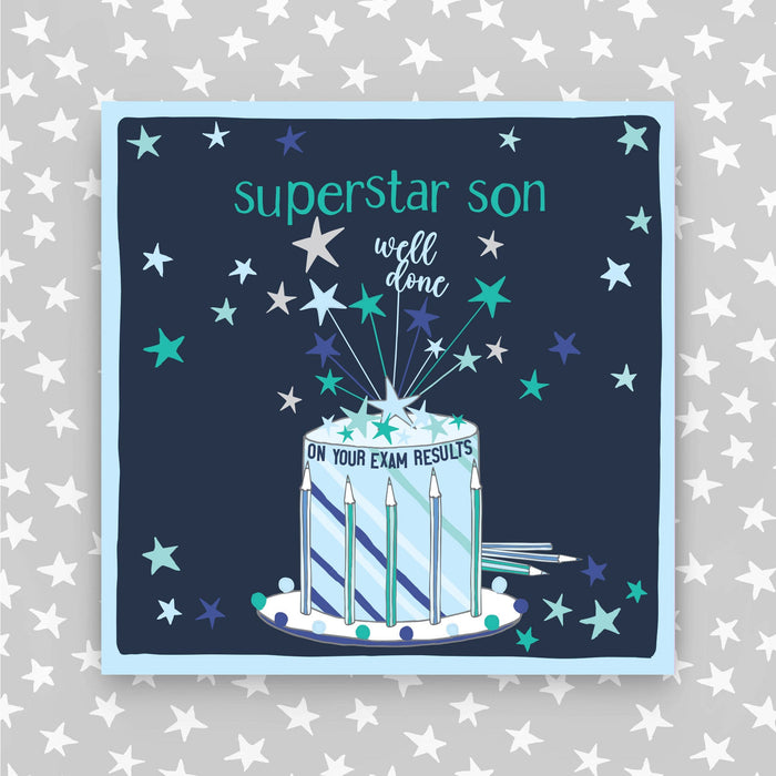 Superstar Son - Well Done on your exam results Greeting Card  (PH49)