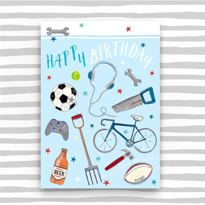 Happy Birthday - multi hobbies card (SS01)
