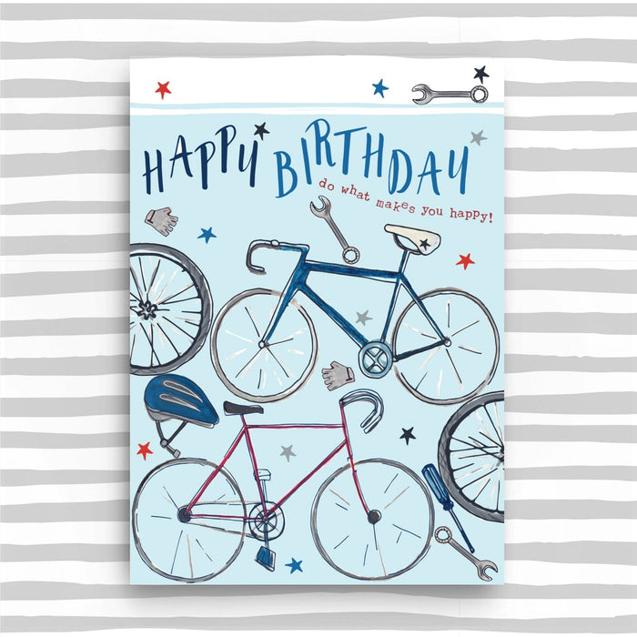 Happy Birthday - multi bike card (SS03)