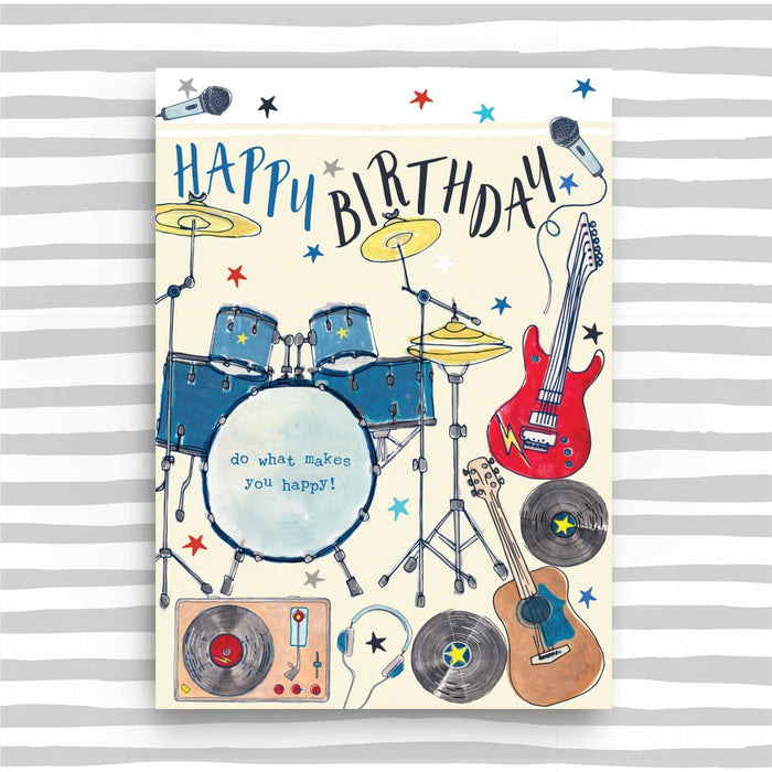 Happy Birthday - multi musical instrument card (SS04)
