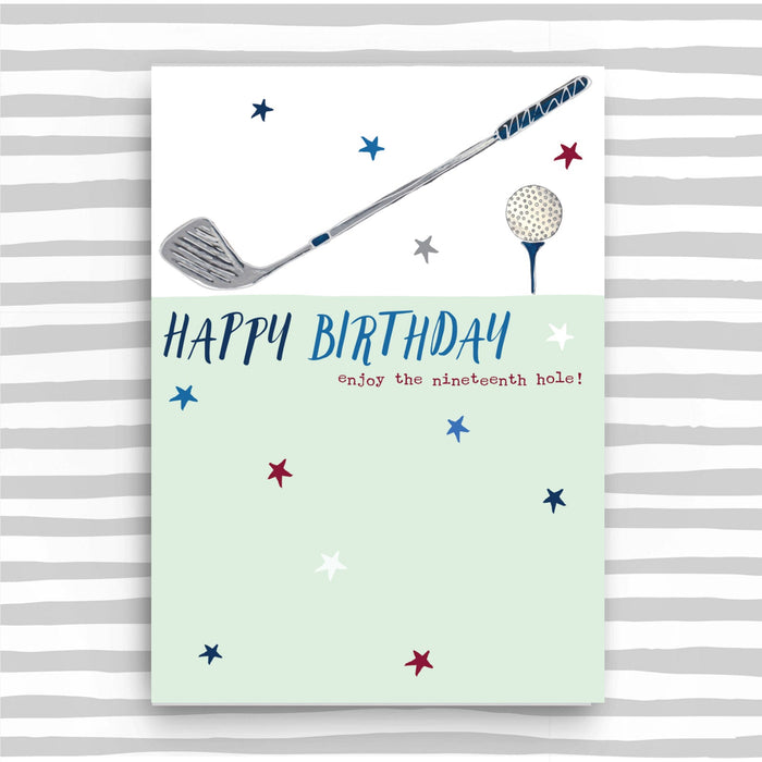 Happy Birthday - golf card (SS08)