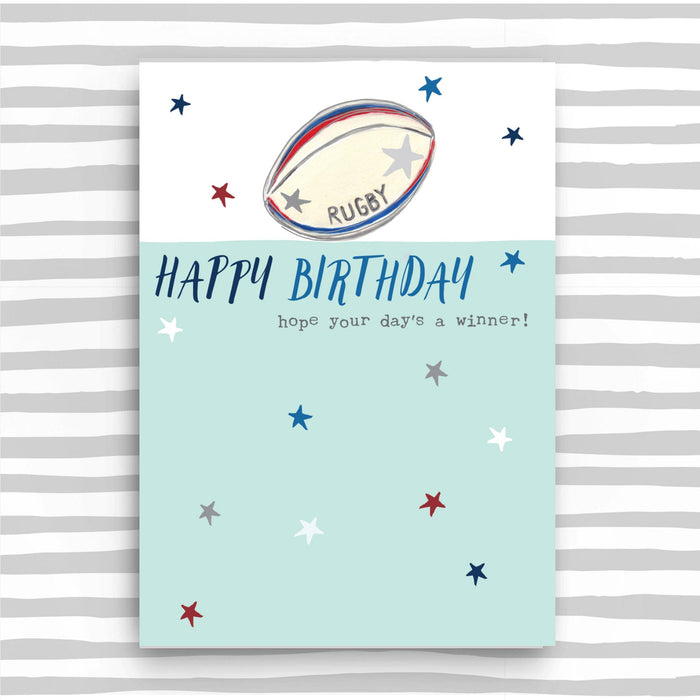 Happy Birthday - rugby card (SS09)