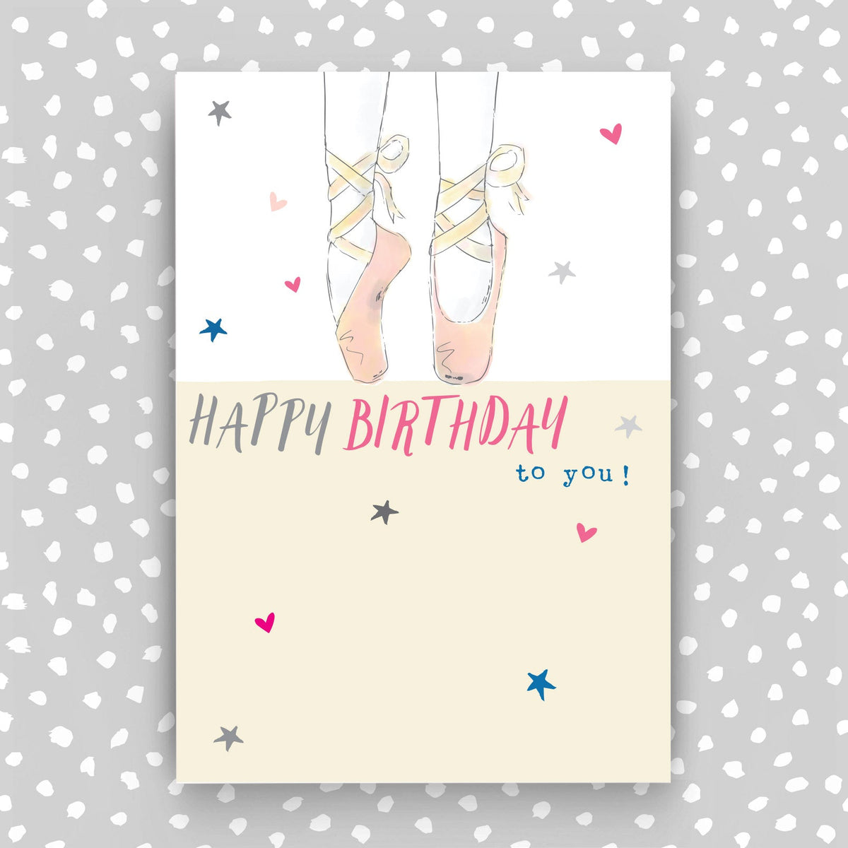 Greeting Card | Happy Birthday Card - Ballet Shoes Design | Molly Mae