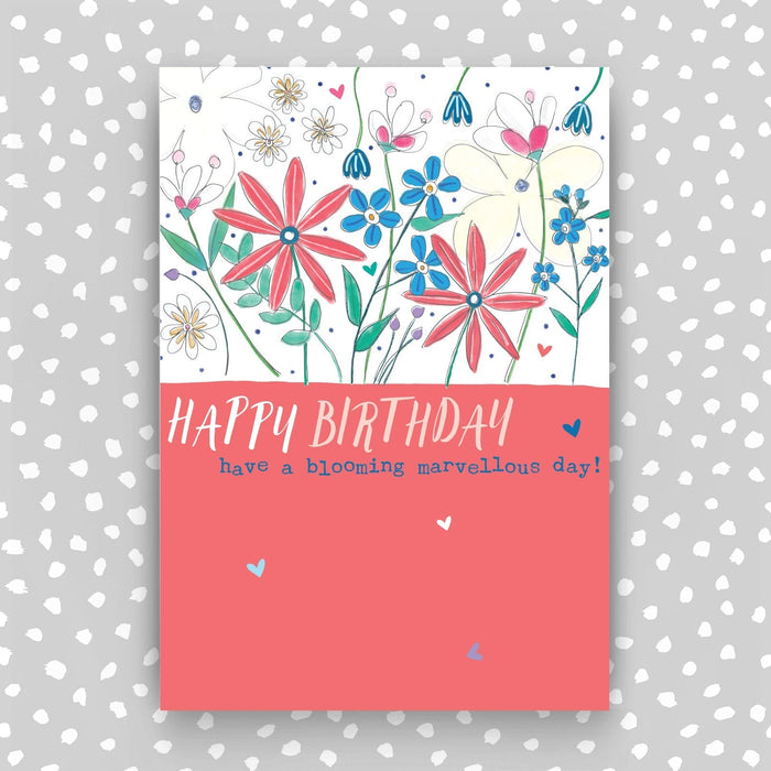 Happy Birthday Card for Her- Summer flowers (SS38)