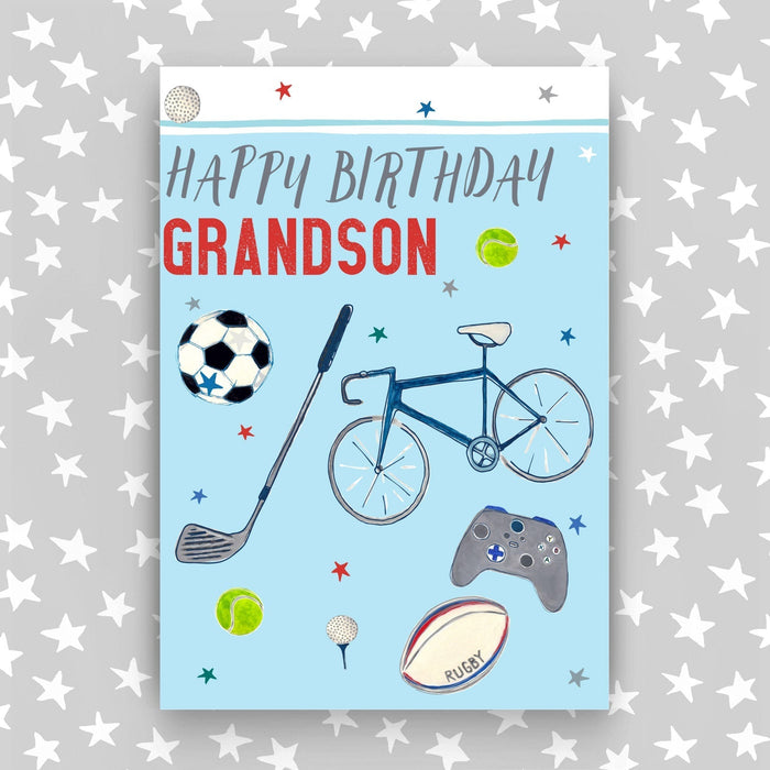 Happy Birthday Card - Grandson (Sport) (SS53)
