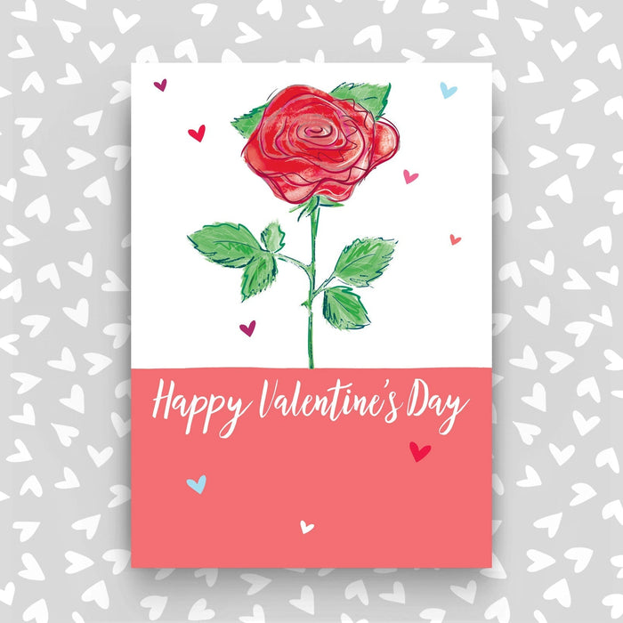 Happy Valentine's Day Card- Rose (SS65)