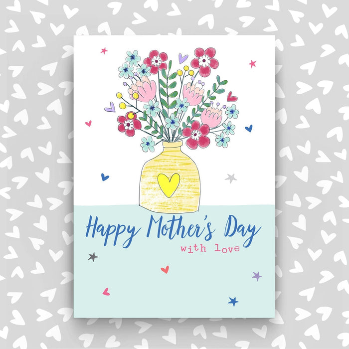 Happy Mother's Day Card- Vase of flowers (SS79)