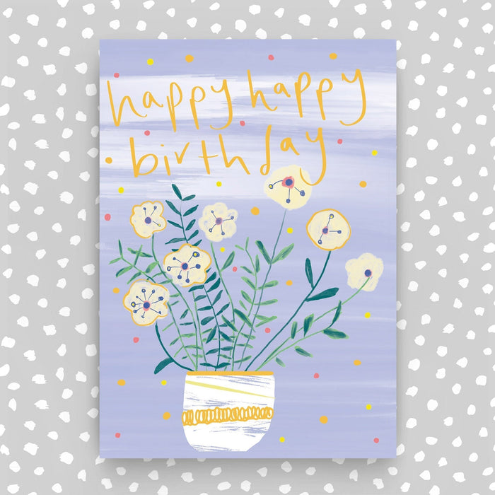 Happy Birthday card - Flowers (SUN09)