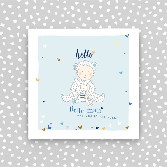 Hello Little Man - New baby Card (TC03)