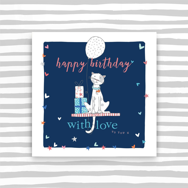 Happy Birthday Card - Cat (TC13)