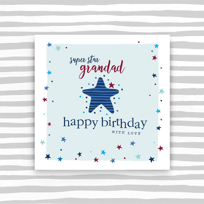 Grandad, Star Birthday Card (TC83)