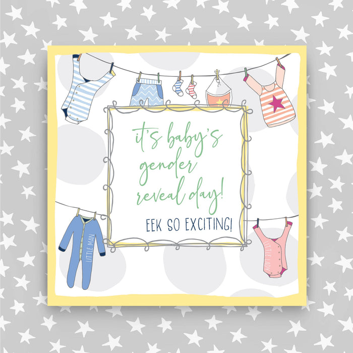 It's Baby's Gender Reveal Day Greeting Card (TF21)