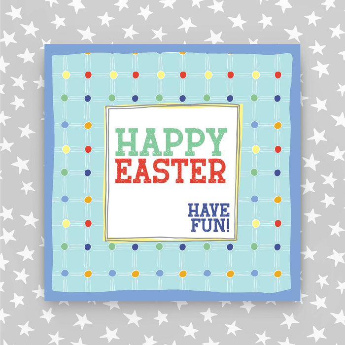 Happy Easter Card - blue (TF28)