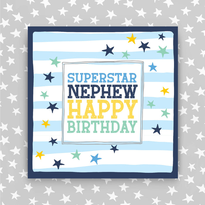 Happy Birthday - Superstar Nephew Card (TF97)