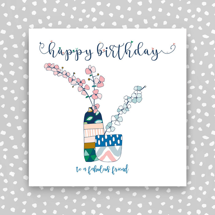 Happy Birthday  Card - Orchids (TJ15)