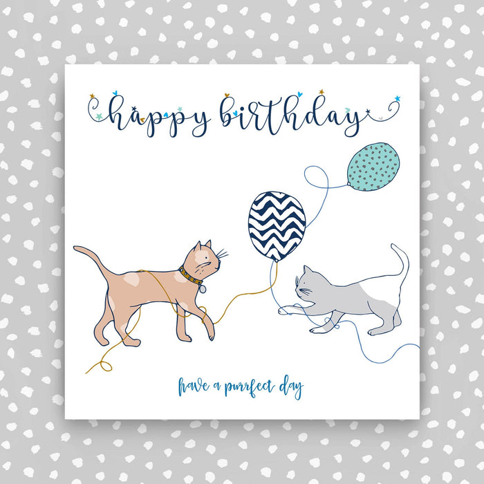 Happy Birthday  Card - Cats (TJ19)