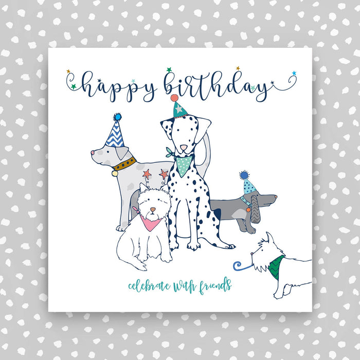 Happy Birthday  Card- Dogs (TJ20)