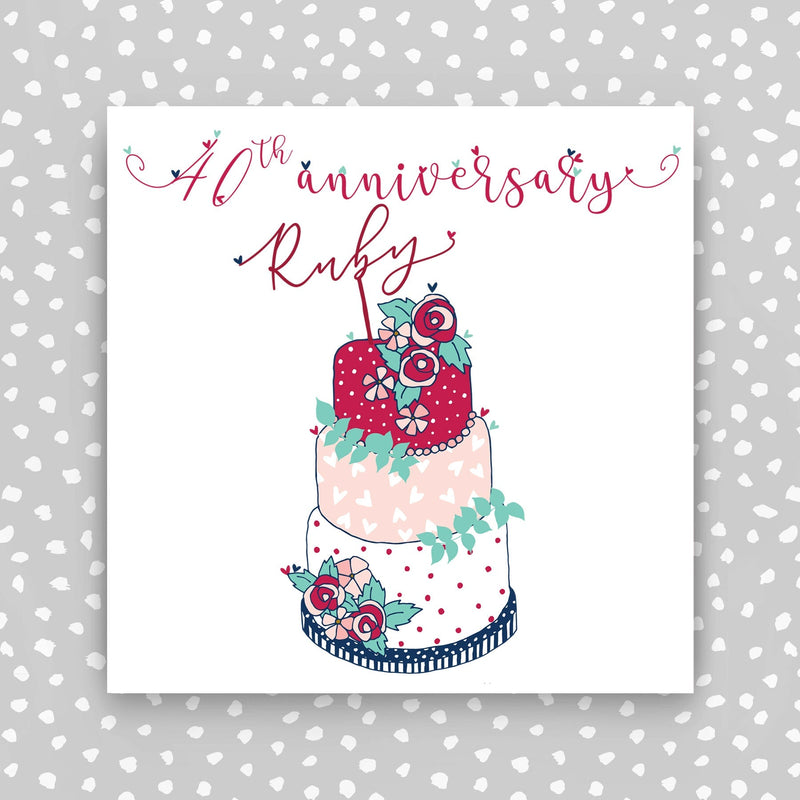 40th Wedding Anniversary Card (TJ31)