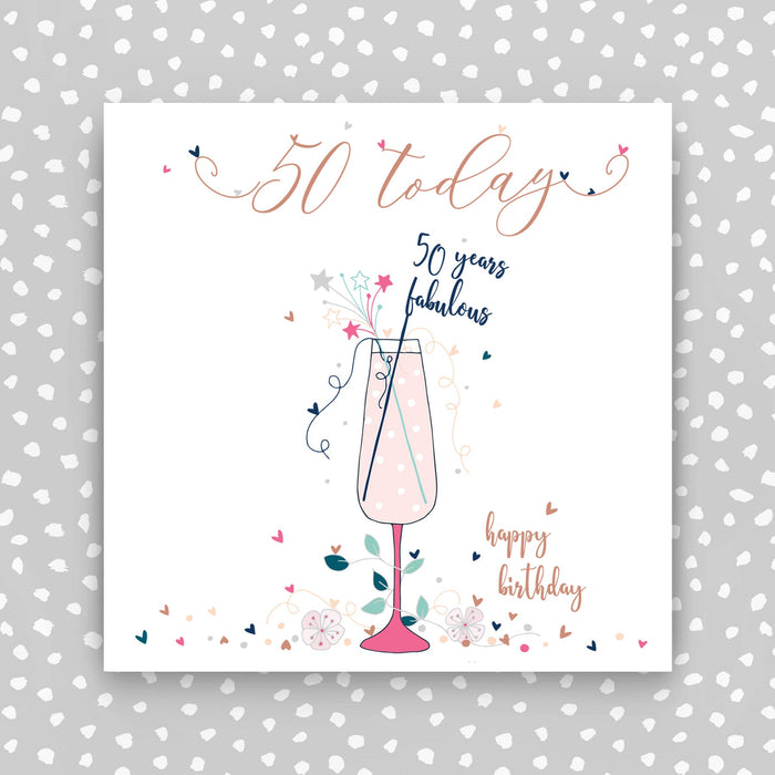 Happy Birthday Card Fifty Today (TJ44)