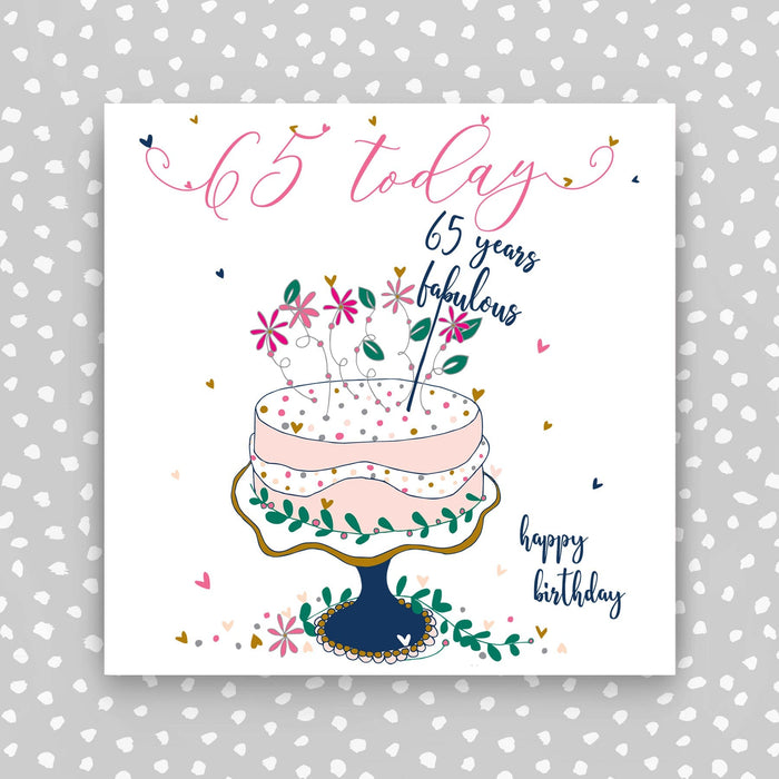 Happy Birthday Card Sixty-five Today (TJ46)
