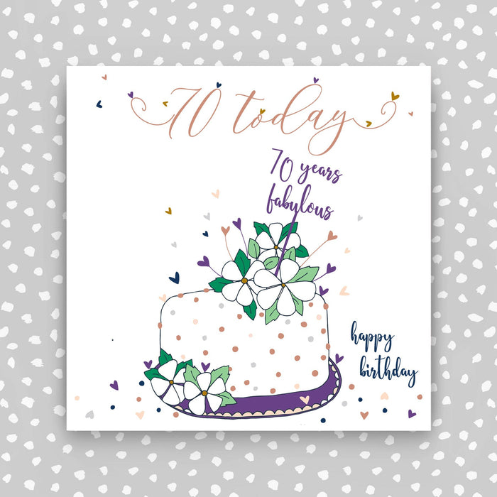 Happy Birthday Card Seventy Today (TJ47)