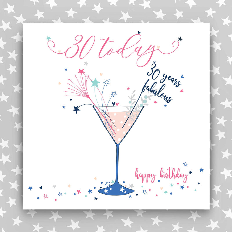 Large, Luxury 30th Birthday Card (TJP14)