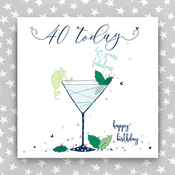Large, Luxury 40th Birthday Card (TJP15)