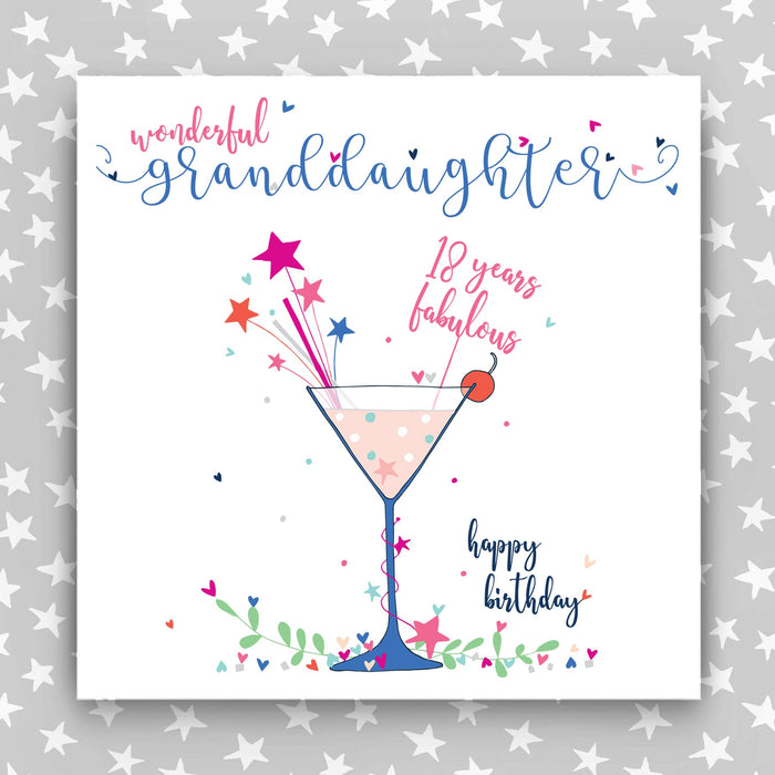 Large, Luxury Granddaughter 18th Birthday Card (TJP24)