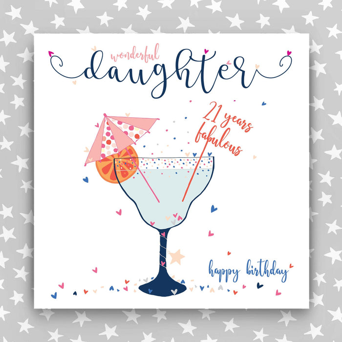 Large, Luxury Daughter 21st Birthday Card (TJP25)