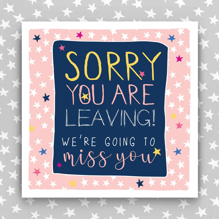 Large, Luxury, Sorry you are leaving Card (TJP32)