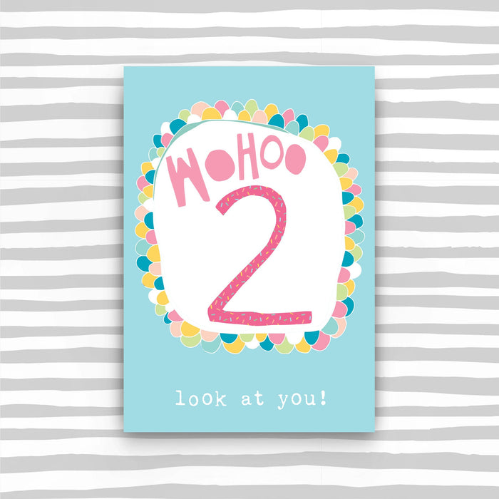 2nd Birthday Card - Girl (TS02)