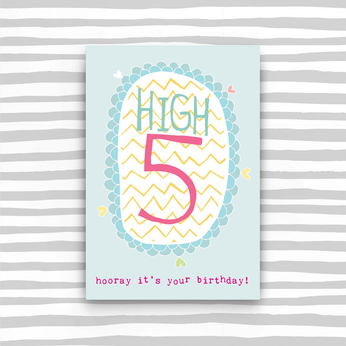 5th Birthday Card - Girl (TS05)