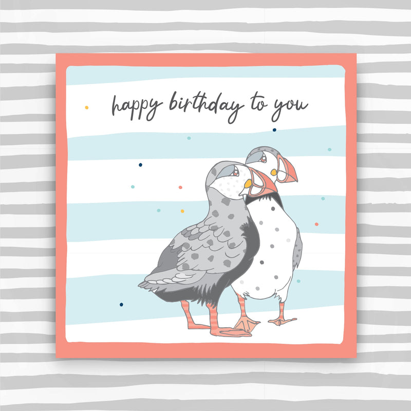 Scottish - happy birthday to you - Puffin (W48)