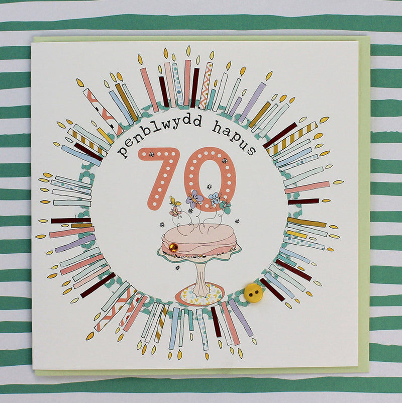 Penblwydd Hapus 70 (Female Aged 70) (WCOL08)