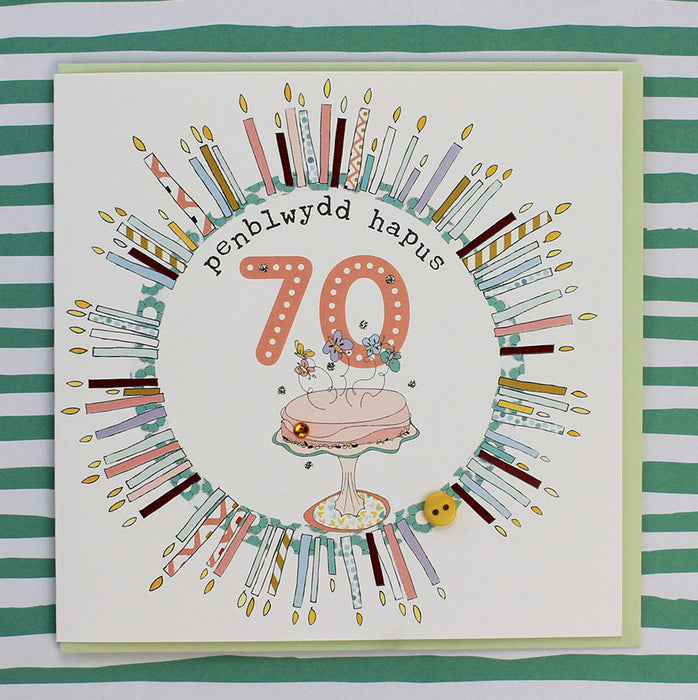 Penblwydd Hapus 70 (Female Aged 70) (WCOL08)